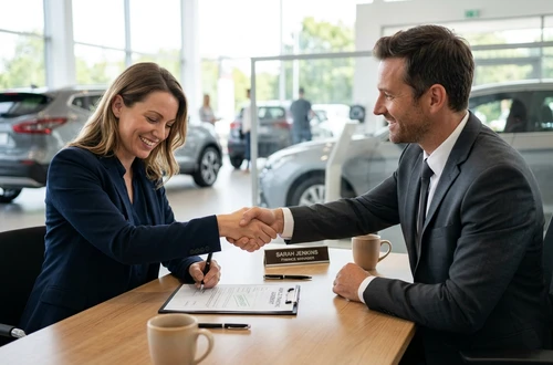 DriveWise advisor meeting with a borrower